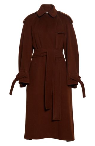 Vince + Belted Wool Trench Coat