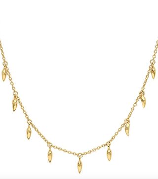 Missoma + Lucy Williams Gold Mini Fang Necklace