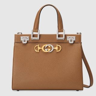 Gucci + Zumi Grainy Leather Small Top Handle Bag