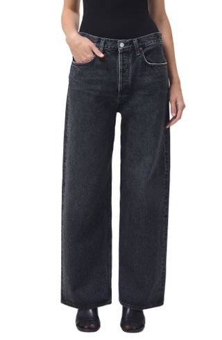 Agolde + Low Rise Baggy Organic Cotton Jeans