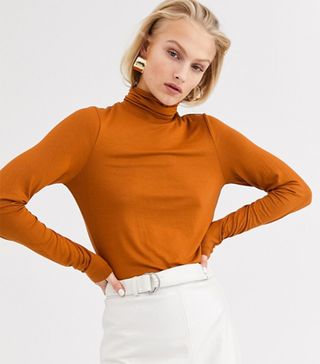 ASOS + Only Roll Neck Long Sleeve Top