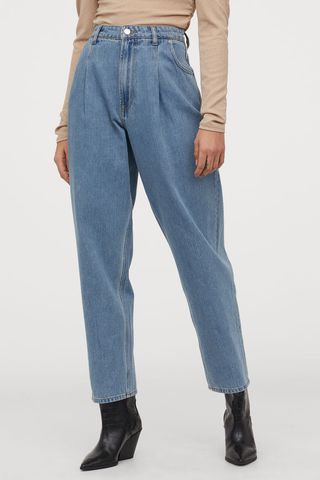 H&M + Tapered High Jeans