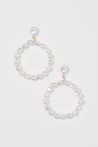 H&M + Faux Pearl Earrings