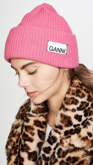Ganni + Knit Beanie Hat