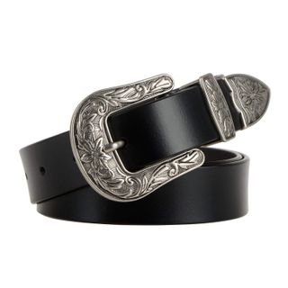Jasgood + Western Design Black Waist Belt