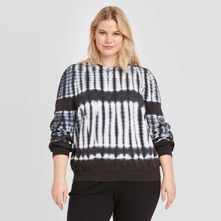 Who What Wear x Target + Striped Crew-Neck Sweatshirt