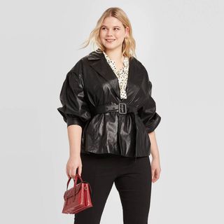Who What Wear x Target + Long Sleeve Belted Blazer