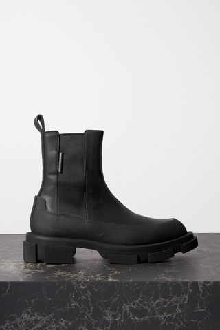 Both + Gao Rubber-Trimmed Leather Platform Chelsea Boots