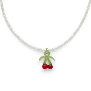 Stella and Bow + Camp Cherry Pearl Necklace