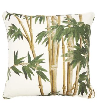 House of Hackney + Bambusa Bamboo-Print Linen-Blend Cushion