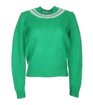 Vintage + Green Braemar Shetland Wool Jumper