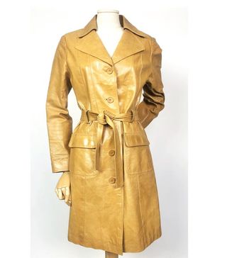 Vintage + 60s Coat in Honey Tan