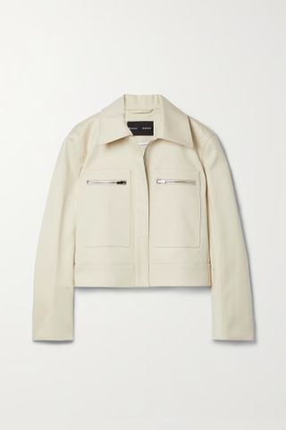 Proenza Schouler + Cropped Cotton-Gabardine Jacket