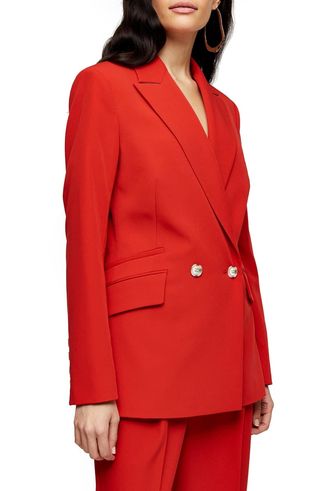 Topshop + Kiki Double Breasted Blazer