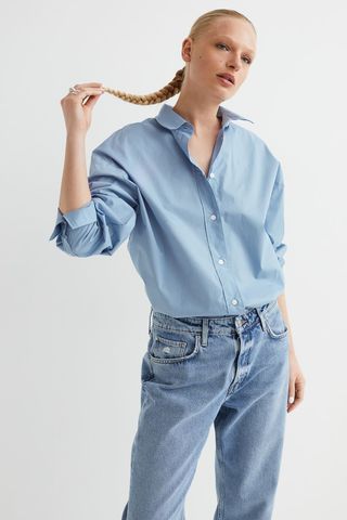 H&M + Oversized Cotton Shirt