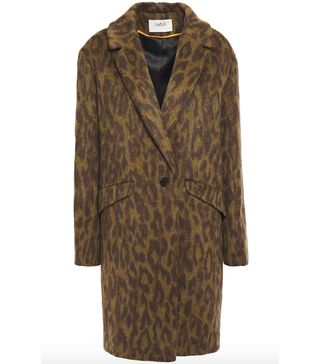 Ba&sh + Leopard-Print Brushed-Woven Coat