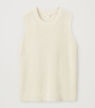 Cos + Knitted Cotton-Mix Vest Top