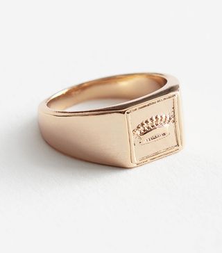 & Other Stories + Square Crown Signet Ring