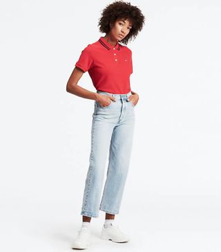 Levi's + Ribcage High-Waisted Straight Jeans