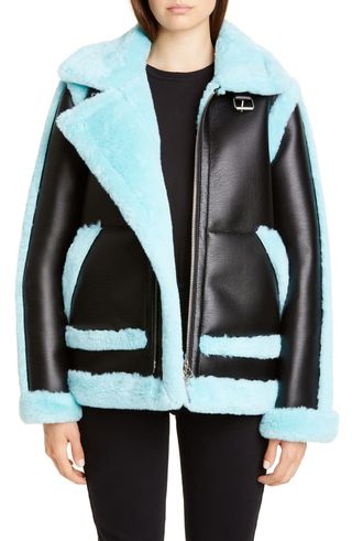 Stand Studio + Lindsey Faux Shearling Aviator Jacket