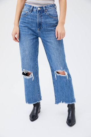 ZGY Denim + Hi Mum High-Waisted Wide Leg Jean