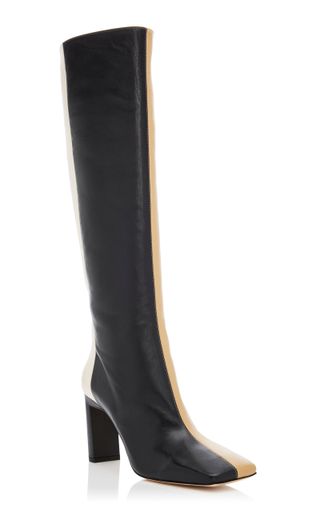 Wandler + Isa Two-Tone Leather Knee Boots