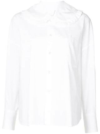 Comme Des Garçons + Girl Ruffled Oversized Collar Shirt