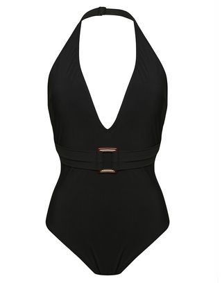 Figleaves + Icon Marseille Belted One-Piece Swimsuit
