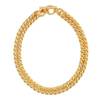 Tilly Sveaas + Large Curb 18kt Gold-Plated Necklace