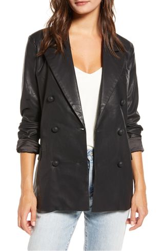 BlankNYC + Faux Leather Blazer