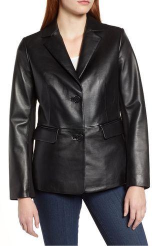 Via Spiga + Updated Leather Blazer