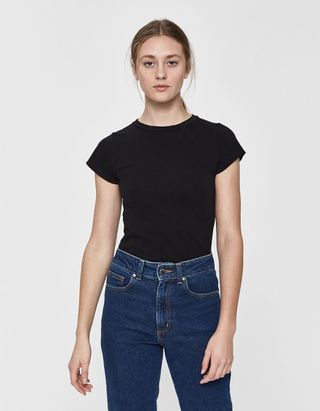 RE/DONE x Hanes + 1960s Slim Tee in Black