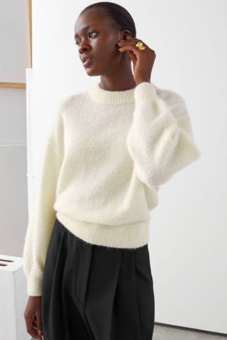 & Other Stories + Fuzzy Wool-Blend Sweater