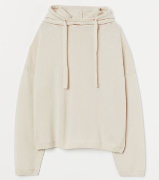 H&M + Knitted Cashmere-Blend Hoodie