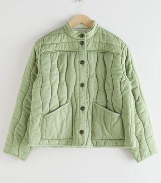 & Other Stories + Reversible Lyocell Linen Quilted Jacket