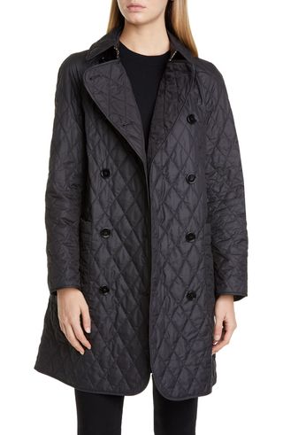 Burberry + Tything Quilted Double Breasted Coat