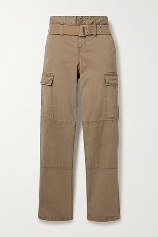 RTA + Sallinger Belted Cotton Blend Twill Straight-Leg Cargo Pants