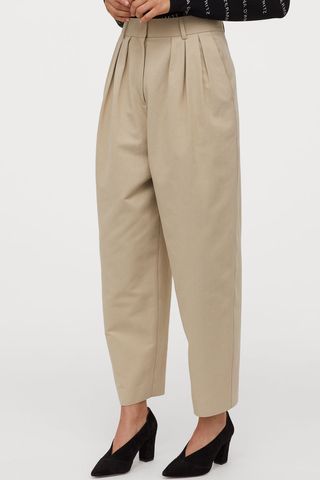 H&M + Wide-Cut Lyocell-blend Pants