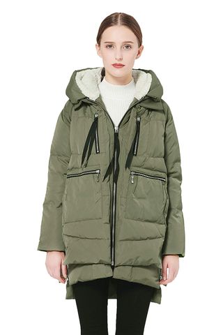 Orlay + Thickened Down Jacket in Green