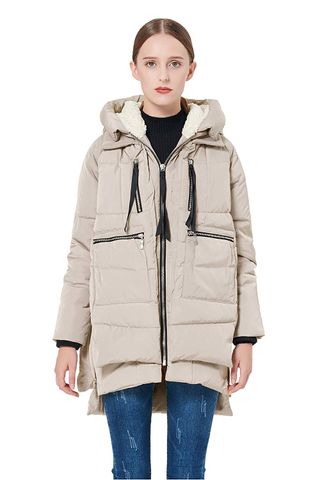 Orlay + Thickened Down Jacket in Beige