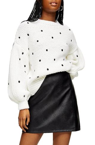 Topshop + Spot Embroidered Sweater