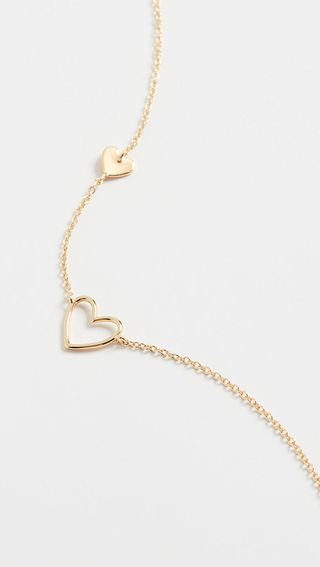 Gorjana + Heart Asymmetrical Necklace
