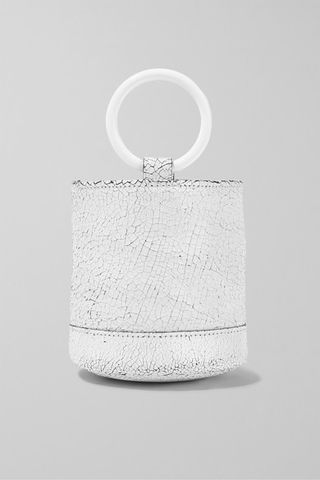 Simon Miller + Bonsai 15 Mini Cracked-Leather Bucket Bag