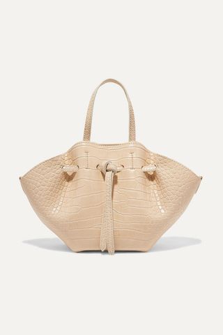 Nanushka + Lynne Mini Croc-Effect Faux Leather Tote