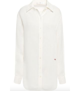 Victoria Beckham + Cutout Woven Shirt