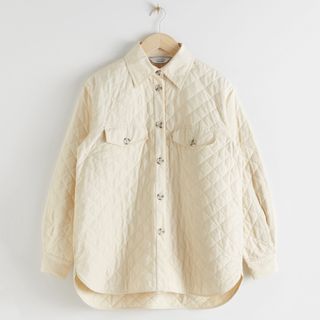 & Other Stories + Diamond Quilted Overshirt