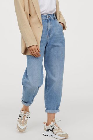 H&M + Tapered High Jeans