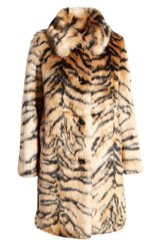 Kendall + Kylie + Faux Fur Coat