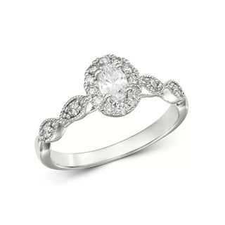 Bloomingdale's + Oval Diamond Engagement Ring in 14K White Gold
