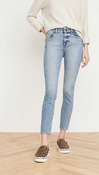 DL1961 + Florence Ankle Mid Rise Skinny Jeans